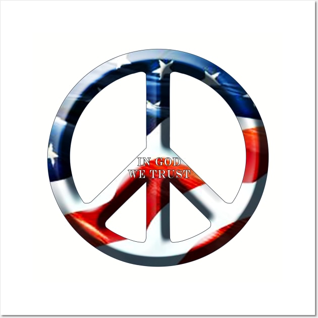 American Peace Symbol Wall Art by asaiphoto